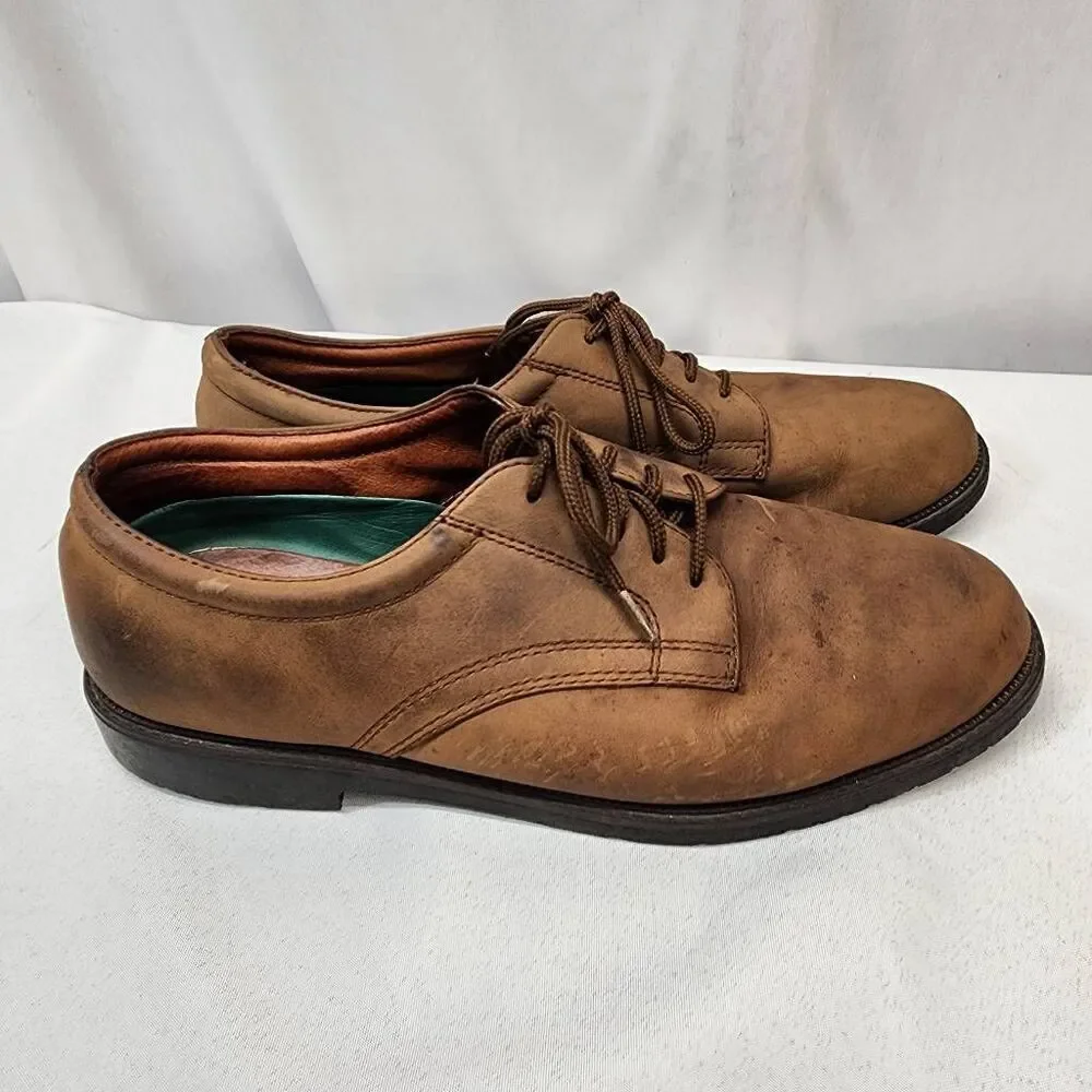 Nunn Bush Portland Men's Brown Leather Lace Up Oxfords 83884-02 Size 11 M